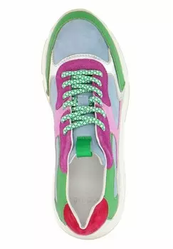 Кроссовки на шнуровке Manfield, зеленый