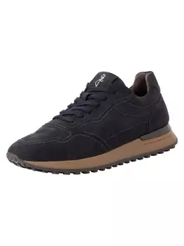 Кроссовки на шнуровке Marco Tozzi, цвет navy nubuck