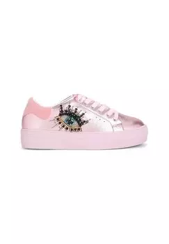 Кроссовки на шнуровке MINI LANEY EYE Kurt Geiger London, розовый
