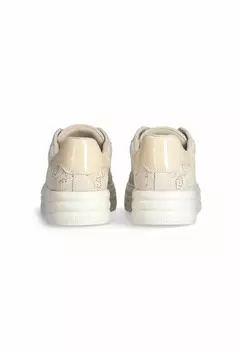Кроссовки на шнуровке MONOGRAM LIU JO, бежевый