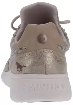 Кроссовки на шнуровке Mustang, бежевый