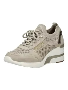 Кроссовки на шнуровке Mustang, бежевый