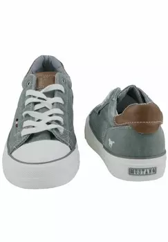 Кроссовки на шнуровке Mustang, зеленый