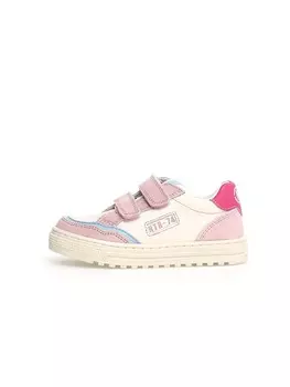 Кроссовки на шнуровке Naturino, цвет creme/rosa