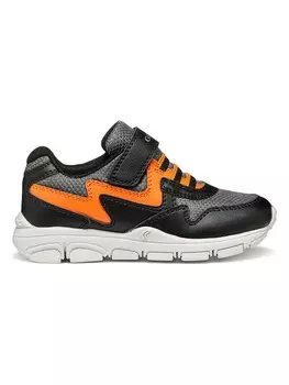 Кроссовки на шнуровке New Torque Geox, цвет schwarz/orange