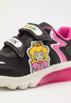 Кроссовки на шнуровке NINTENDO CIBERDRON GIRL LIGHT UP Geox, черный