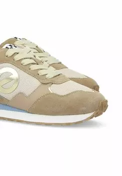 Кроссовки на шнуровке No Name, коричневый