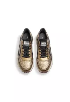 Кроссовки на шнуровке NOPPI Floris van Bommel, золото