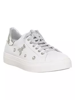 Кроссовки на шнуровке Patrizia Pepe Leder-Sneakers, цвет Silber/Wei