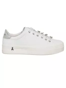 Кроссовки на шнуровке Patrizia Pepe Leder-Sneakers, белый