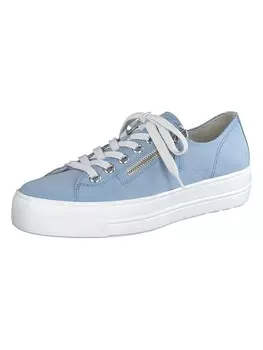 Кроссовки на шнуровке Paul Green Leder-Sneakers, цвет Hellblau/Wei