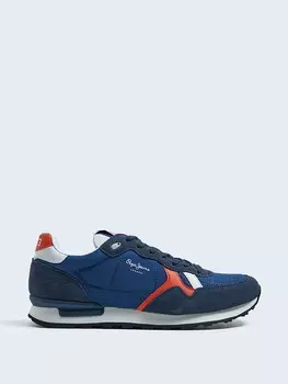 Кроссовки на шнуровке Pepe Jeans, синий