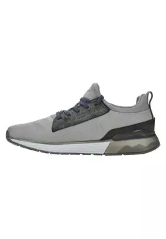 Кроссовки на шнуровке PLASMA bugatti, светло-серый