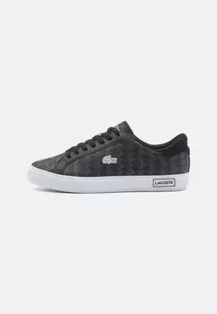 Кроссовки на шнуровке POWERCOURT 124 Lacoste, черный
