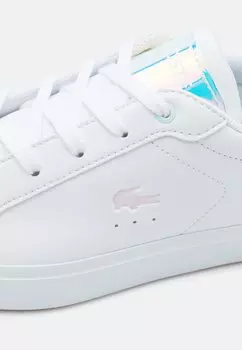Кроссовки на шнуровке POWERCOURT CHILDREN LACE UNISEX Lacoste, белый