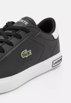 Кроссовки на шнуровке POWERCOURT CHILDREN UNISEX Lacoste, черный