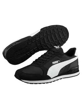 Кроссовки на шнуровке Puma, черный
