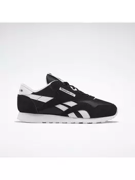 Кроссовки на шнуровке Reebok Leder-Sneakers CL Nylon, черный