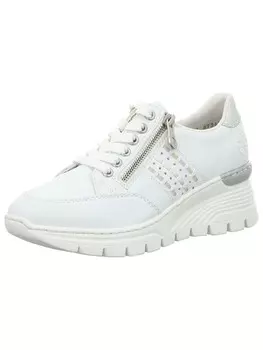 Кроссовки на шнуровке rieker, белый