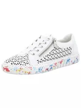 Кроссовки на шнуровке rieker, белый