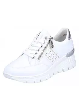 Кроссовки на шнуровке rieker, белый