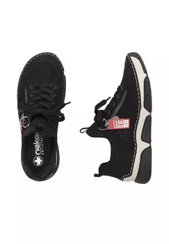 Кроссовки на шнуровке Rieker, черный