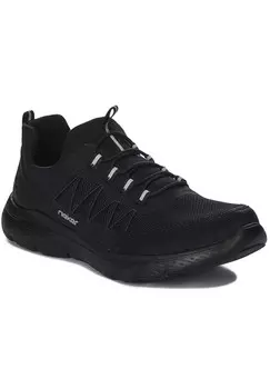 Кроссовки на шнуровке Rieker, черный