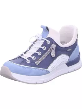 Кроссовки на шнуровке rieker, цвет ciel/weiss/lightblue