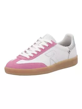 Кроссовки на шнуровке rieker, цвет pink/wei