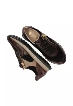 Кроссовки на шнуровке Rieker, коричневый