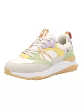 Кроссовки на шнуровке rieker, разноцветный