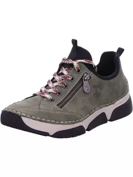 Кроссовки на шнуровке rieker, зеленый