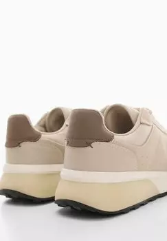 Кроссовки на шнуровке RULE Mango, бежевый