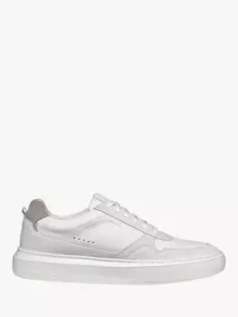 Кроссовки на шнуровке с глубоким вырезом deiven Geox, цвет Off White/White