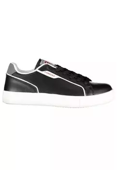 Кроссовки на шнуровке с контрастным логотипом Carrera, черный