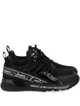 Кроссовки на шнуровке с логотипом Versace Jeans Couture, черный