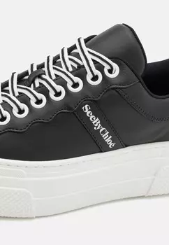 Кроссовки на шнуровке See by Chlo, черный