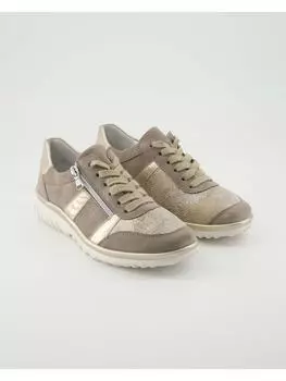 Кроссовки на шнуровке Semler, бежевый