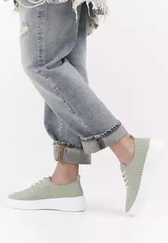 Кроссовки на шнуровке Sergio Leone, зеленый