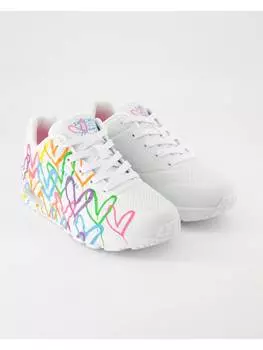Кроссовки на шнуровке Skechers, белый