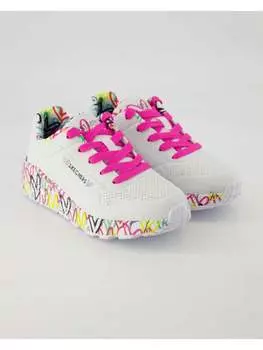 Кроссовки на шнуровке Skechers, белый
