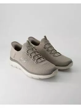 Кроссовки на шнуровке Skechers, бежевый