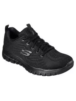 Кроссовки на шнуровке Skechers, черный