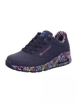 Кроссовки на шнуровке Skechers, цвет black/black