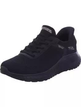 Кроссовки на шнуровке Skechers, цвет black/black