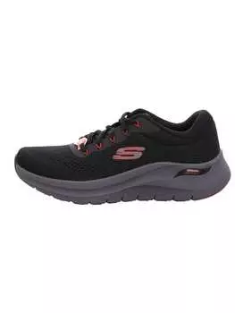 Кроссовки на шнуровке Skechers, цвет black/red