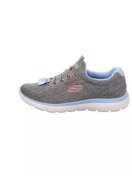 Кроссовки на шнуровке Skechers, цвет gray/mint