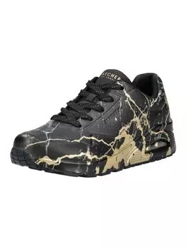 Кроссовки на шнуровке Skechers, цвет schwarz/gold