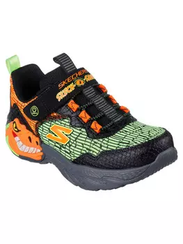 Кроссовки на шнуровке Skechers, цвет schwarz/orange/grn