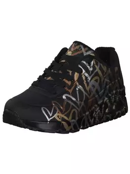 Кроссовки на шнуровке Skechers, цвет schwarz wei gold